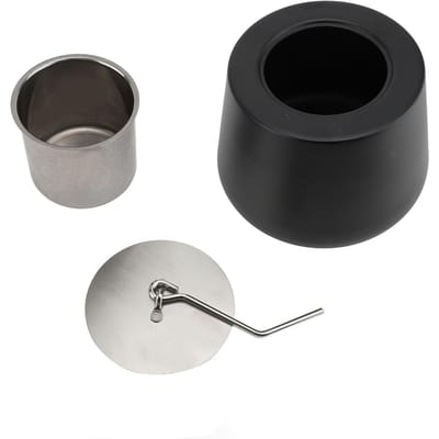 Brasero de table Bol à feu sans fumée Portable Noir Cheminée de table Foyer pour intérieur black