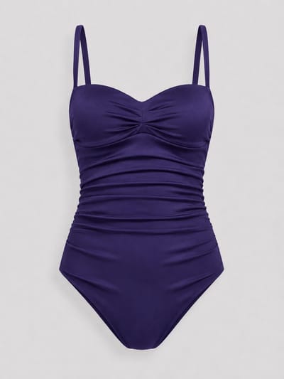 CYELL Satin Navy Badpak – Voorgevormd – Donkerblauw – Luxe Glans - Maat 38B