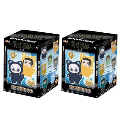 Op Voorraad nieuwe Eaki Jujutsu Kaisen Seizoen 2 Kattenpark Feest Gojo Satoru Blind Box Pluche Polstasje Bedeltje Figuur Collectie black