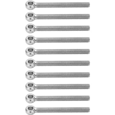 10 stuks oogbouten 304 roestvrij staal M6x60 schroeven haken voor aanspannen verbinden