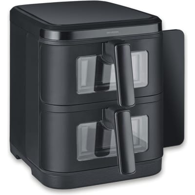 Severin FR 2468 S-Fry Duo Stack - Dubbele Airfryer- Heteluchtfriteuse - 2x 5,5 Liter boven elkaar - Ruimtebesparend