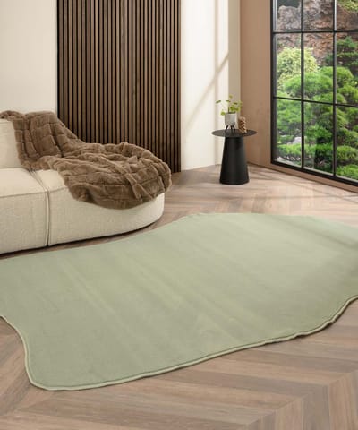 Organisch vloerkleed - Ease Flow zachtgroen 160x230