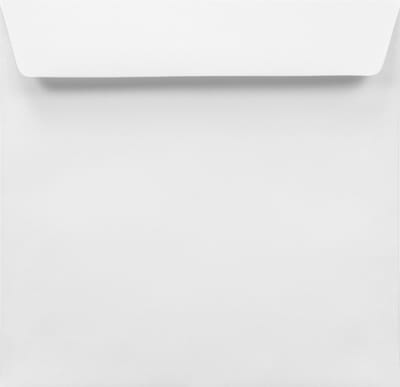 Gladde witte enveloppen vierkant K4-155 - 155 x 155 mm - 100 stuks - HK zelfklevend met plakstrip - 100 gram - Amber - Netuno
