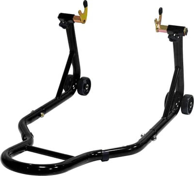 OKWISH Motorstandaard – Voor En Achter Set – Verstelbaar 16,5-35 Cm – Staal – Zwart – Voor Onderhoud En Stalling