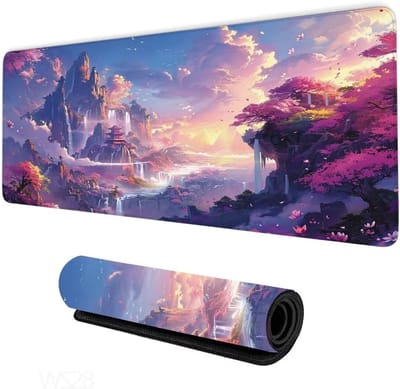 XXL Muismat - Bureaublad Onderlegger - Gaming Werkplek - Antislip Waterdicht - 120x60cm - Herfstprint