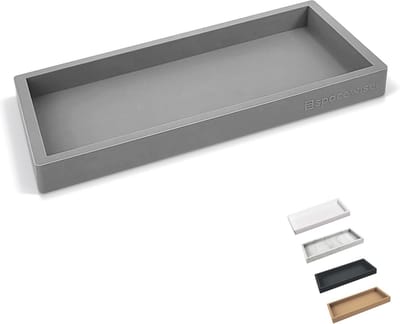 Flexibele Siliconen Aanrecht Organizer - 7,75 inch Zeephouder en Make-upbakje