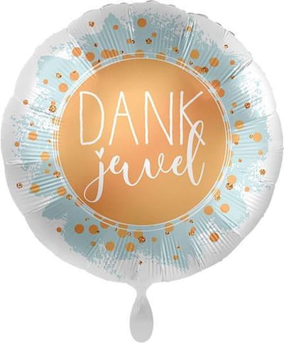 Folieballon - Dankjewel - 43cm - geschikt voor lucht of helium