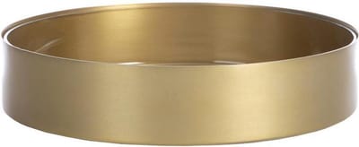 XLBoom Noella Schaal Large - Rond - Mat Goud - Ø 30 cm