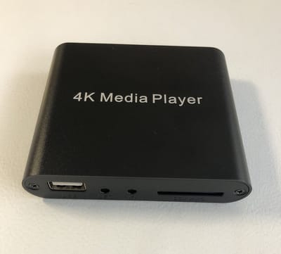 Ermeco MP4K Media Player USB afspeler - Afstandsbediening - 4K - Foto en Video presentaties op elk TV-scherm - Voor zakelijk of Prive gebruik