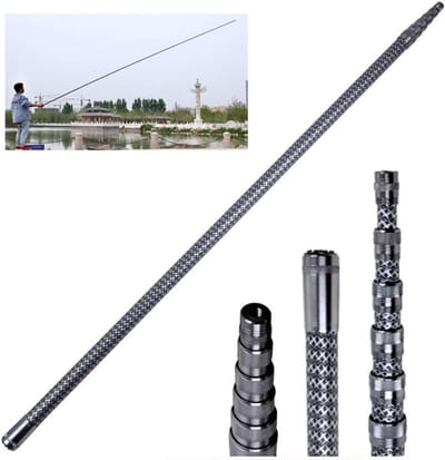 Telescopische Stang - Verstelbare Paal - Hoge Klussen - Versterkte Ring - Tot 8 Meter - Zilver