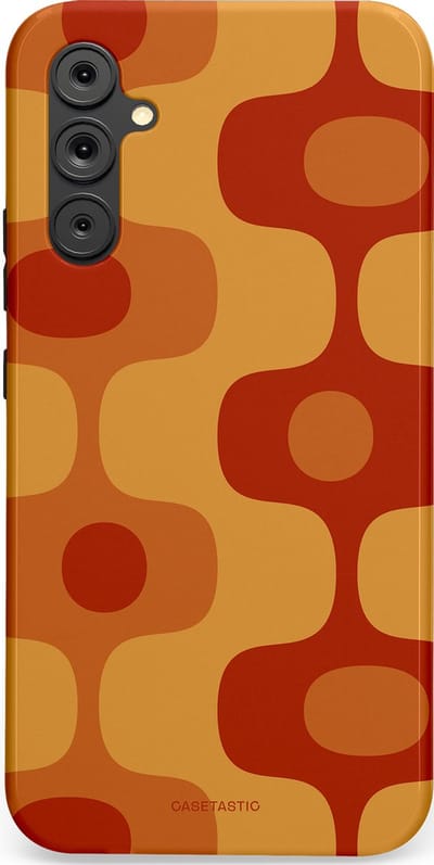 Casetastic Hoesje Geschikt voor Samsung A34 (5G) - Stijlvolle Beschermende Duo-layer Case - Vintage Rust
