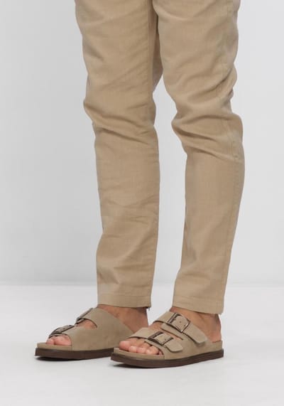 STEFANO LAURAN 26005 Slippers - Heren - Beige - Maat 42