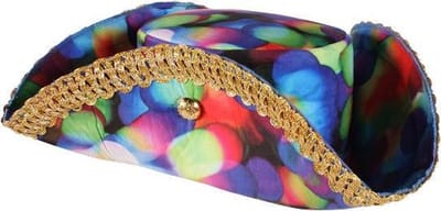 Hoed driespits in print Leds Chaos met goud galon OP=OP