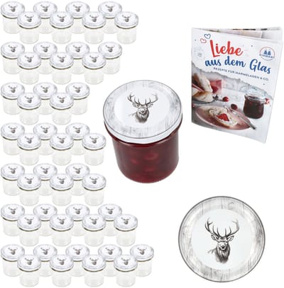 Set van 50 bekers 350 ml To 82 Alois Hirsch deksel incl. receptenboekje