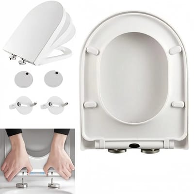 Rumi wc bril - toilet bril - WC Bril U-vormige - Wc bri Met Magnetische toiletbril voor kinderen - Wc bril Antibacterieel - Wc bril Softclose - Toiletbril met Deksel - Wc bri Geschikt voor kinderen en volwassenen