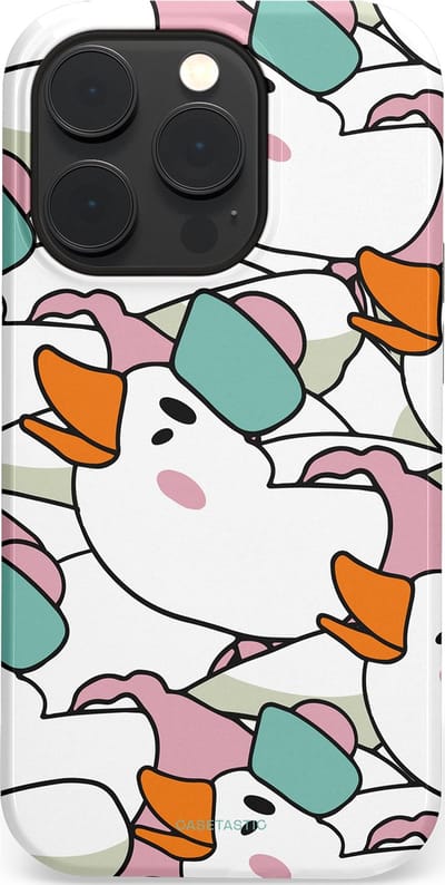 Casetastic Hoesje Geschikt voor Apple iPhone 14 Pro Magsafe - Stijlvolle Beschermende Duo-layer Case - Gansmatroos