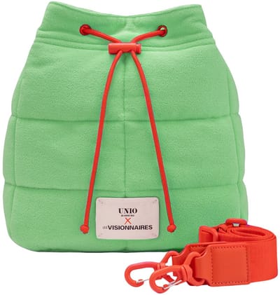 Unio Hamburg x Les Visionnaires schoudertas Frottee Unio Chiba Vintage Mint Lichtgroen