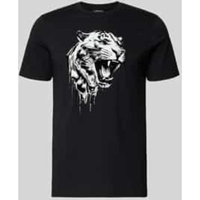 T-shirt met labeldetail