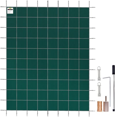 Rechthoekige Zwembadafdekking 5.5X10.9M Groen Winter Outdoor