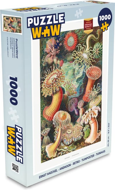 Puzzel Ernst Haeckel - Anemoon - Retro - Natuur - Planten - Zee - Legpuzzel - Puzzel 1000 stukjes volwassenen