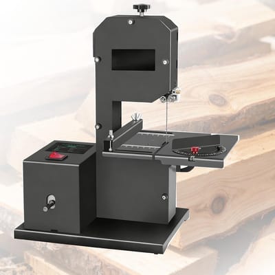Compacte Tafelbandzaag - Houtbewerkingsmachine - Kleine Werkplaats - 800w Zuiver Koper - 395x260x190mm