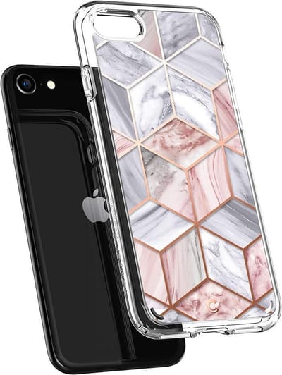 Spigen Ciel iPhone SE 2022 / 2020 hoesje Pink Marble