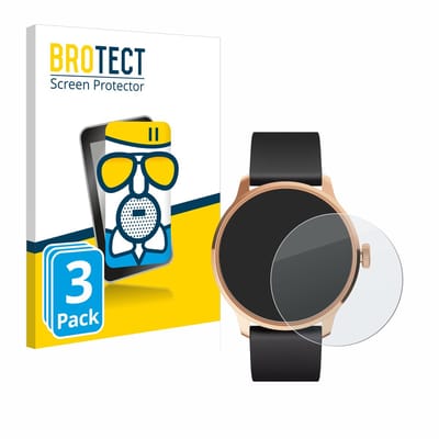 BROTECT - Screenprotector voor Withings ScanWatch Light - Folie Beschermfolie Beschermglas matte 3 Stuks