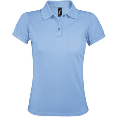 SOLS Dames/dames Prime Pique Polo Shirt (Hemelsblauw)