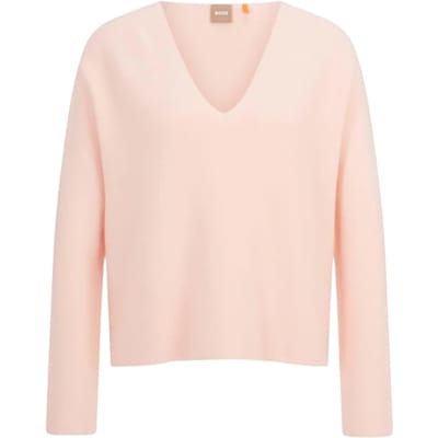Boss Katoenen trui voor dames (Roze)