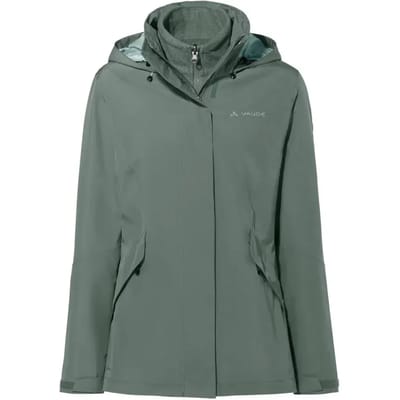 VAUDE Women's Rosemoor 3in1 Jacket II, 3in1 Jas, Regenjas, outdoorJas, Regenjas, met kap, Hardshell Jas, Regenjas, waterdicht, Dames, Outdoorjas
