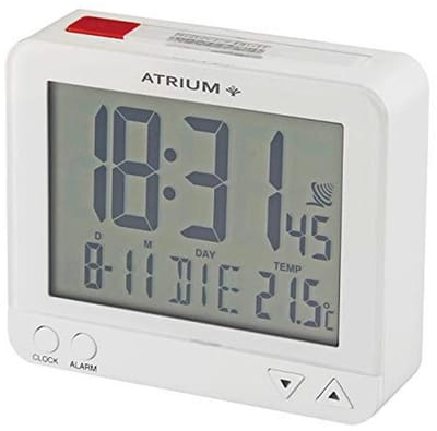 Digitale radiogestuurde wekker met verlichting, snoozefunctie, datum- en temperatuurweergave