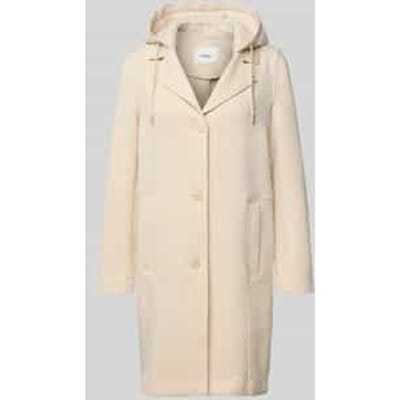 Regular fit lange jas met capuchon