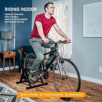 Draagbare Fietstrainer voor Binnen met 6 Weerstanden en Geluidsreductie