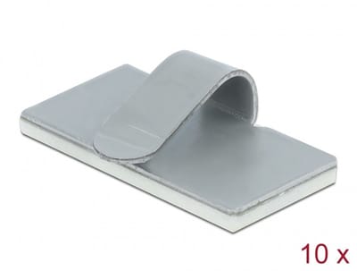 Delock Cable clamp self-adhesive steel 10 pieces