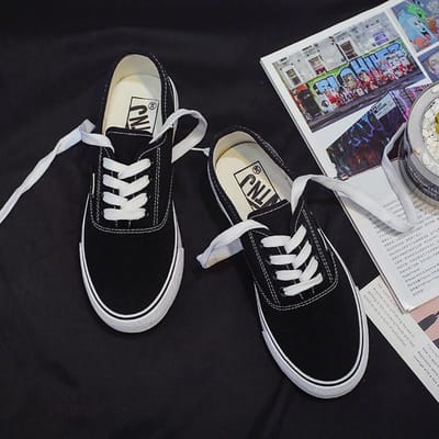 Herfst Casual Lage Canvas Schoenen Dames Secundaire Gevulkaniseerde Rubber Schoenen Studenten Boardschoenen Trendy Schoenen 40