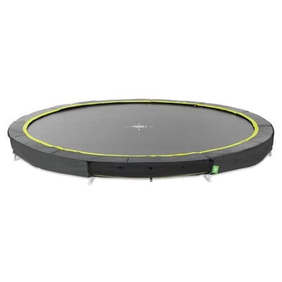 EXIT Silhouette Sporttrampoline ø366cm - Inground - Ingraaftrampoline - Rond - Voor Kinderen - Zwart