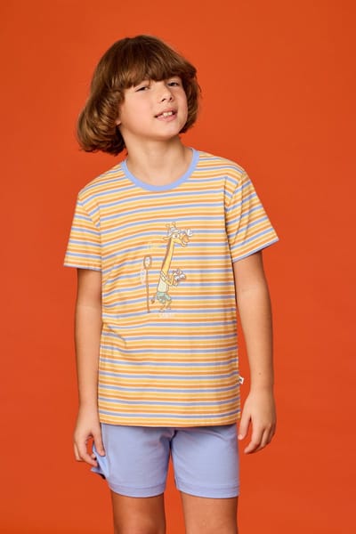 Woody Jongens-Heren pyjama geel - maat 164/14J
