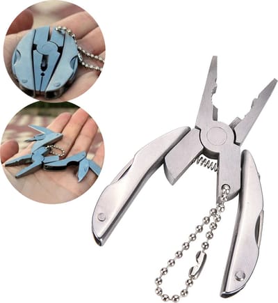 Draagbare Multitool - Multi Gereedschap - Mini Tangen - Multi Tool - Roestvrij Staal - Sleutelhanger - Schroevendraaier - Outdoor - Mini Tangen - LOUZIR