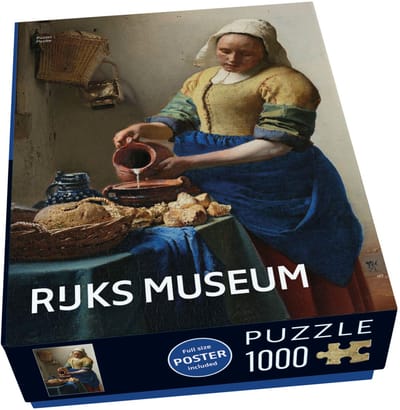 Puzzel (1000 stukjes): Melkmeisje, Vermeer, Rijksmuseum