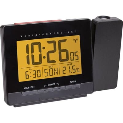 TFA Dostmann TFA - Thermometer - digital - Schwarz 60.5016.01 Wekker Zendergestuurd Digitaal Zwart
