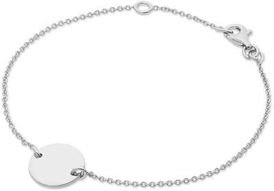 Glow 104.2370.19 Dames Armband - Schakelarmband - Sieraad - Zilver - 925 Zilver - Anker - 12 mm breed - 19 cm lang