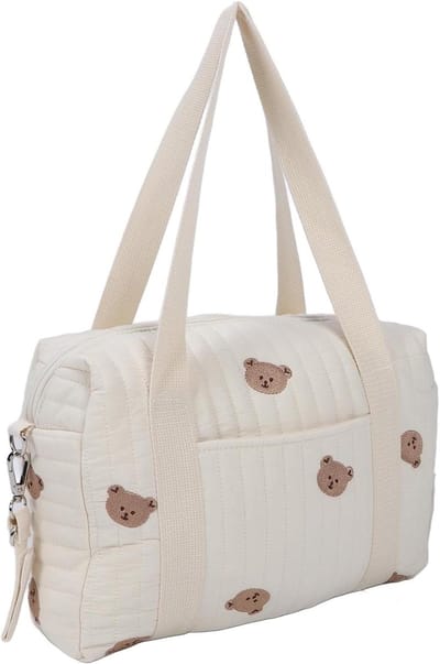 Luieropslag Handtas - Kinderwagen Organizer - Baby Benodigdheden Dragen - Grote Capaciteit - 27x18x3 cm - Bruin