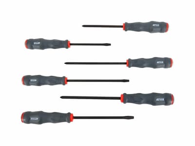Awtools Serie - Schroevendraaier Set - 6-delig - Chroom-vanadiumstaal - Ergonomische Handgreep