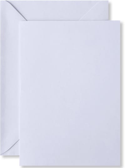 Cards & Crafts 20 x Kaarten & Enveloppen Wit - A6 / C6 - 10,5x15cm / 11,4x16,2cm - Rechthoekig