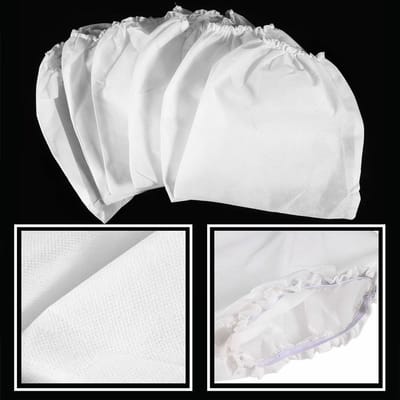 Dailygoods- Stofzuigerzakken 10 Stuks - Lekvrije Reservezakken - Nagelstofzuiger Accessoires - Hoogwaardige Vliesstof - Stabiele Prestaties - Herbruikbaar - Stofzuigerfilters