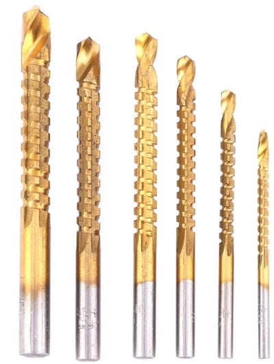 Dailygoods Zaag- en Boorbeitels - 6 Stuks - Perfect voor Houtbewerking - Diverse Maten - Hoogwaardige Kwaliteit - Geschikt voor Metaal - Set van 6