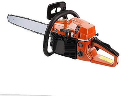 Elektrische kettingzaag 58cc met dubbele ketting en geleidingsplaat - krachtige 2600W motor