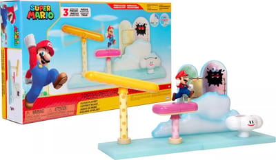 Super Mario World Diorama speelset - Inclusief Mario figuur van 6 cm - Mario Movie - 35 cm