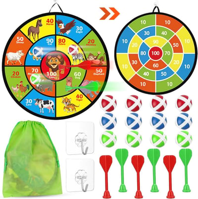 Dubbelzijdig Dartbord voor Buiten - 72 cm - Interactief Outdoor Spel voor Kinderen