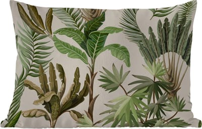 Buitenkussens - Tuin - Jungle - Palmboom - Bananenplant - Kinderen - Natuur - Planten - 50x30 cm